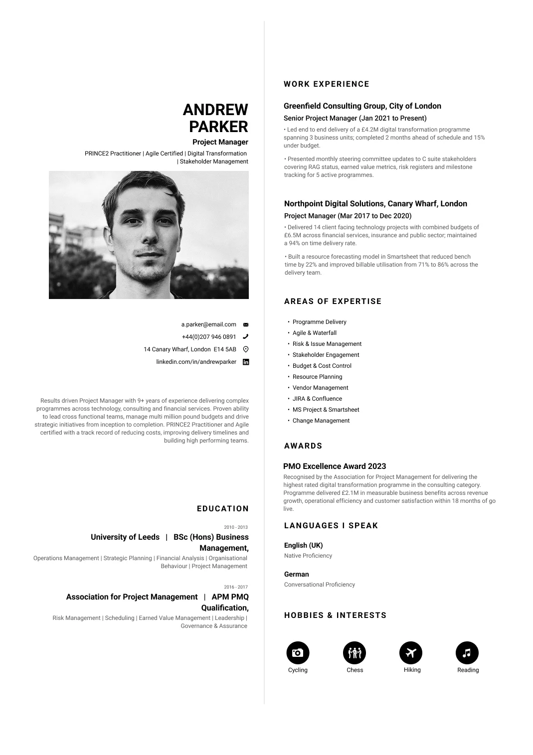 Icon Resume Template